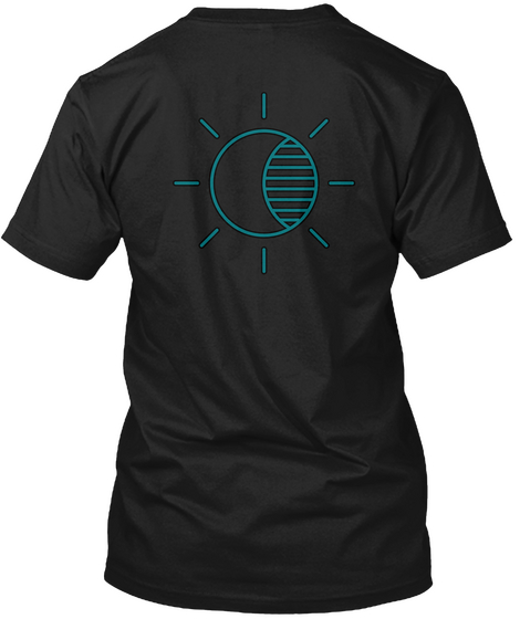Eclipse Sun Black T-Shirt Back