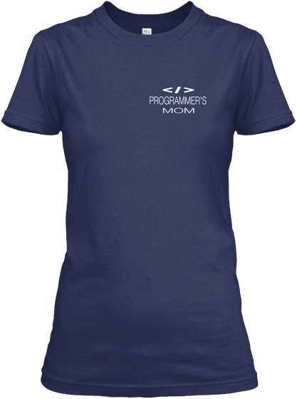 </>Programmer's Mom Navy Camiseta Front