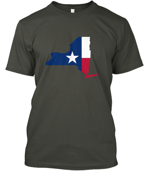 Texan New Yorker Smoke Gray T-Shirt Front