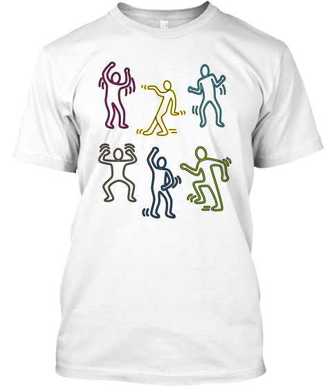 Dancing Mood White T-Shirt Front