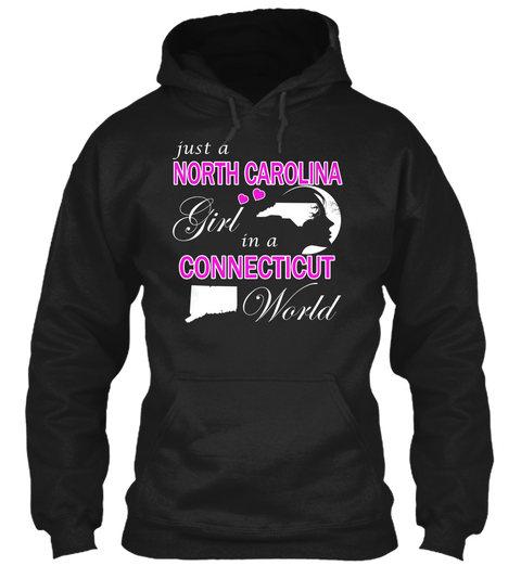 North Carolina Girl   Connecticut World Black Kaos Front