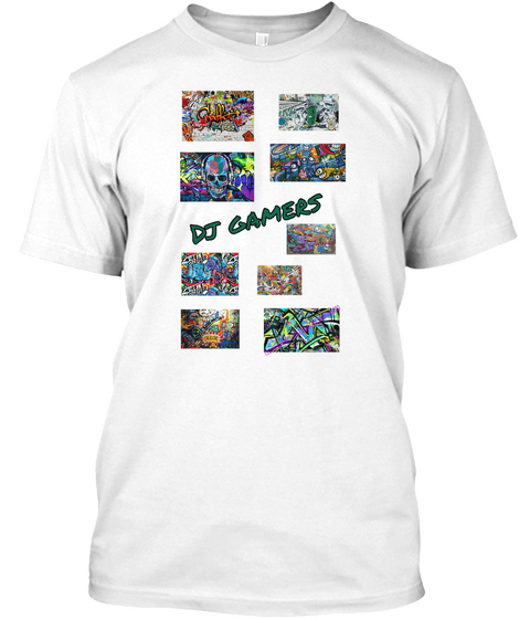 Dj Gamers White T-Shirt Front