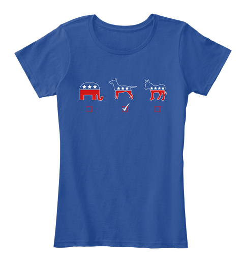 Bull Terrier For President! Deep Royal  Camiseta Front