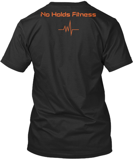 No Holds Fitness Black T-Shirt Back