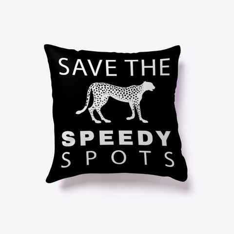 Save The Seedy Spots Pillow Black T-Shirt Front