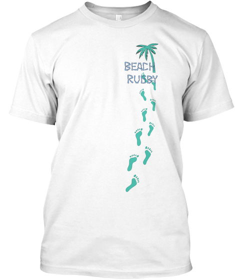 Beach 
Rugby White T-Shirt Front