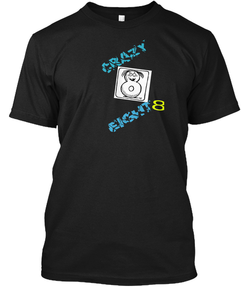 Crazy Eight  Black Camiseta Front