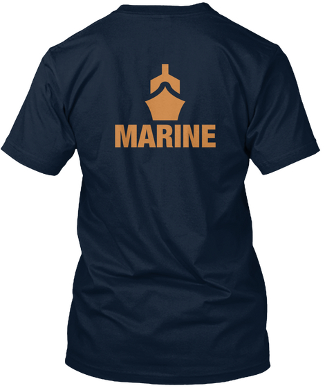 Marine New Navy áo T-Shirt Back