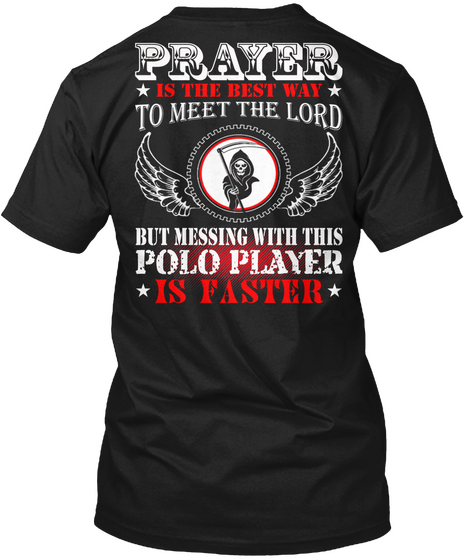 Polo Player Black áo T-Shirt Back