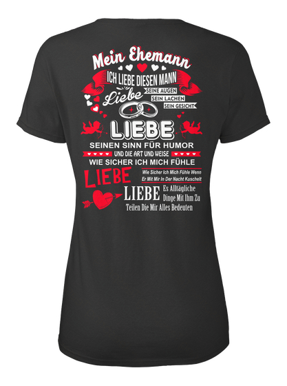 Dieses Mädchen Liebt Ihren Ehemann Black Camiseta Back