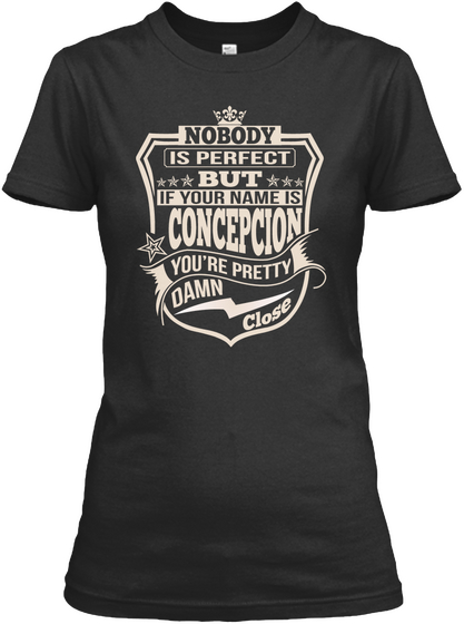 Nobody Perfect Concepcion Thing Shirts Black Camiseta Front