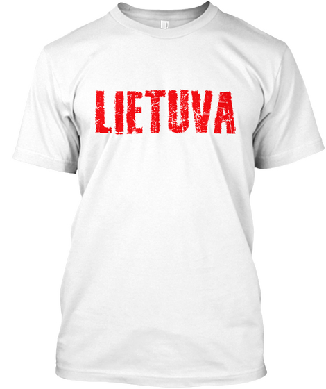 Lietuva White Kaos Front