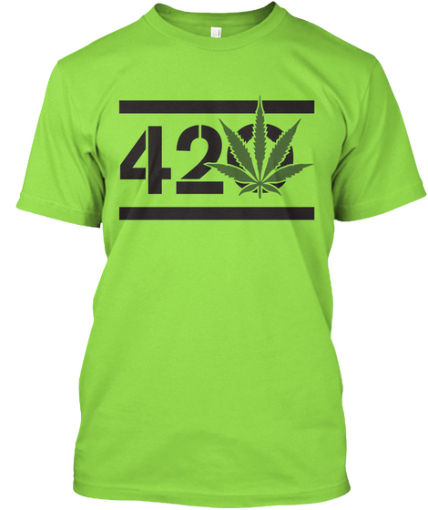 420 Lime T-Shirt Front