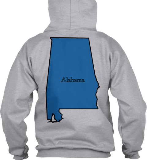 Alabama Sport Grey áo T-Shirt Back