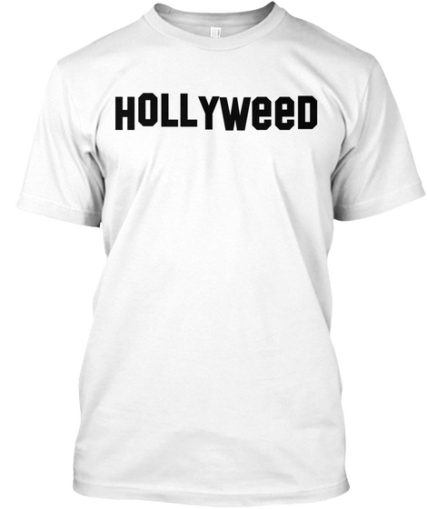 Hollyweed   High Hills White Camiseta Front