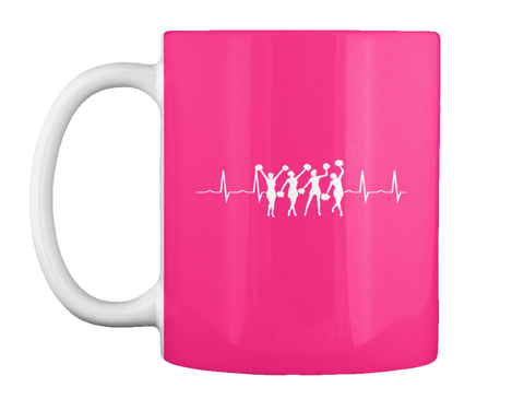 Cheerleaders Heartbeat Mugs Hot Pink T-Shirt Front