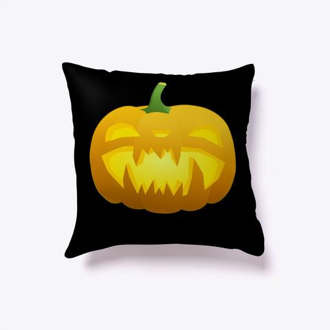 This Pillow Is Haunted! Black Camiseta Back