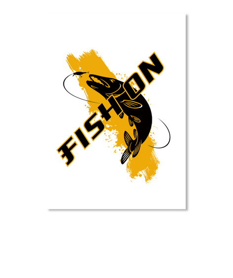 Fish On White Camiseta Front