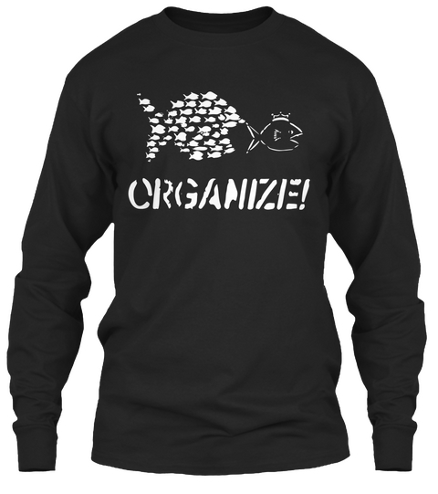 Crganize! Black áo T-Shirt Front