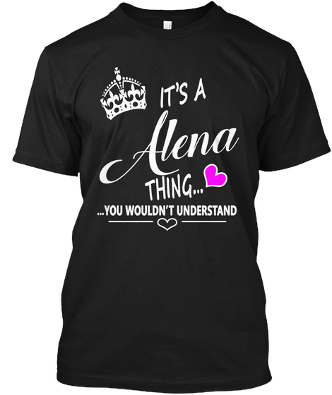 Alena Black áo T-Shirt Front