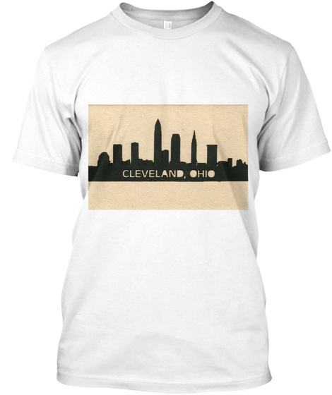 Cleveland, Ohio White T-Shirt Front