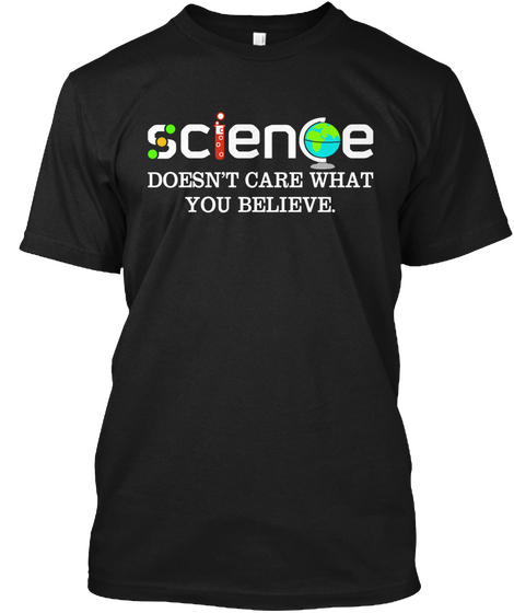 Science T Shirt Black Camiseta Front