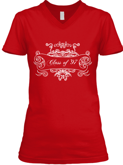 Class Of '97 20 Red T-Shirt Front