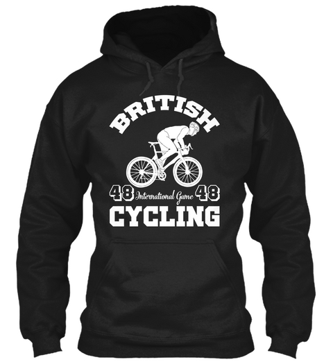 British Cycling Black T-Shirt Front