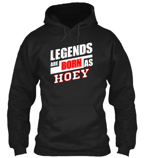 Hoey Family Name Shirt Black T-Shirt Front