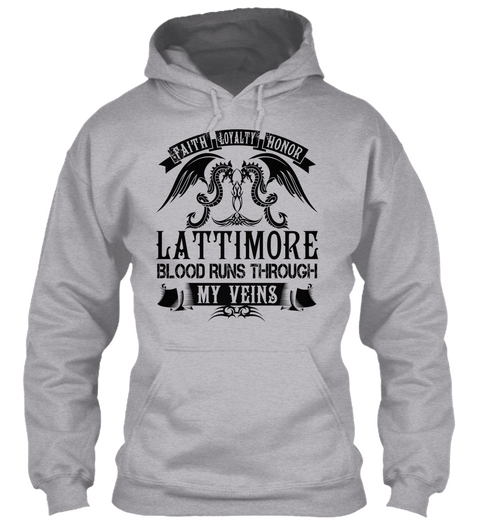 Lattimore   My Veins Name Shirts Sport Grey Kaos Front