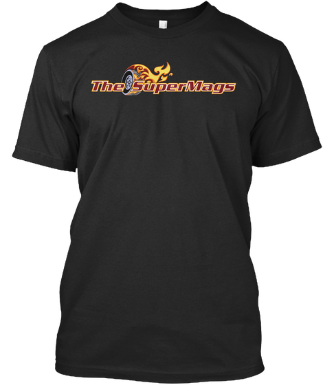 The Supermags Black T-Shirt Front