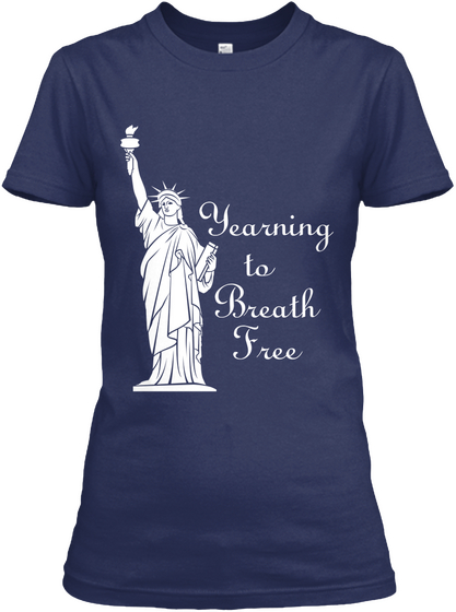 Yearning
To 
Breath
Free Navy Camiseta Front