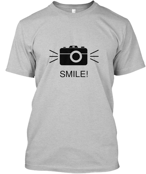 Smile! Light Heather Grey  Kaos Front