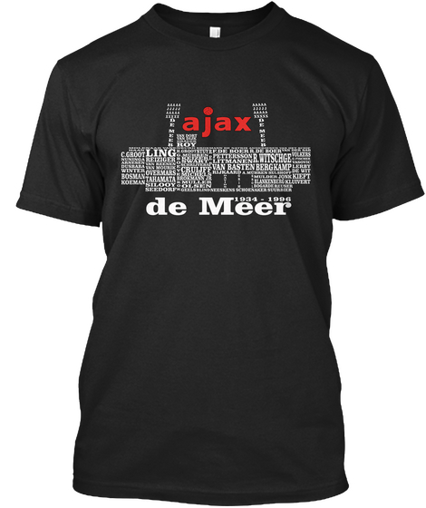 Ajax Ling De Mere 1934 1996 Black T-Shirt Front
