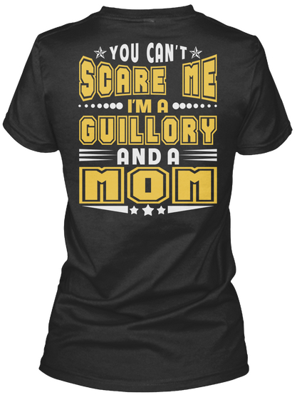 Guillory Thing And Mom Shirts Black Camiseta Back