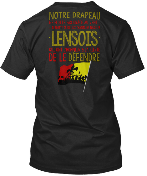 Drapeau Lensois Black T-Shirt Back