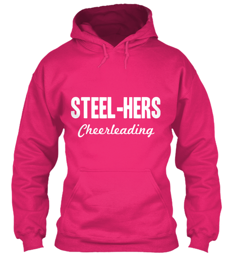 Steel Hers Cheerleading Cheerleader Heliconia T-Shirt Front