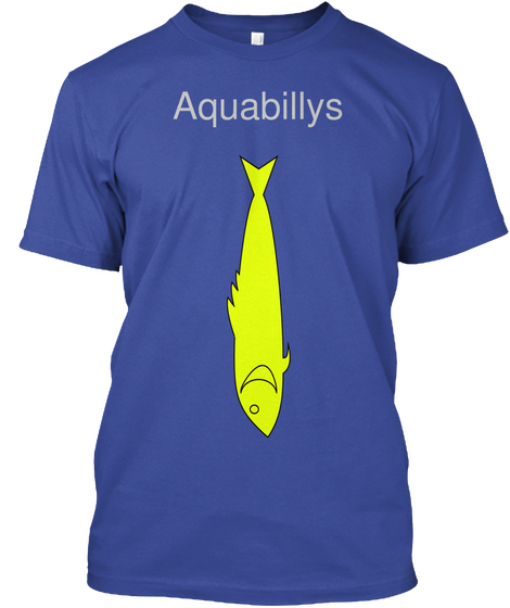 Aquabillys Deep Royal T-Shirt Front