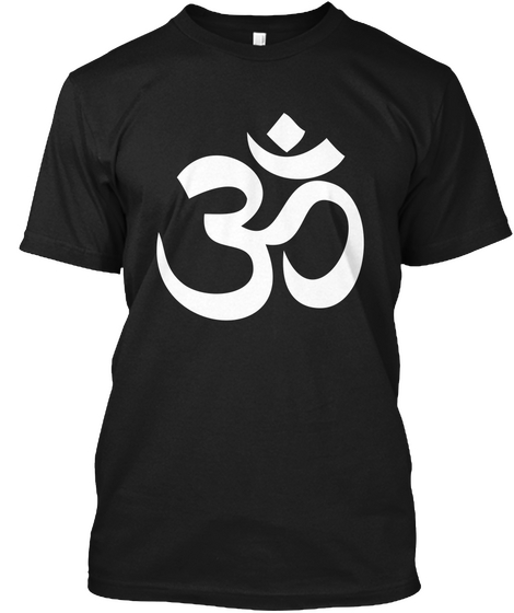 Om Black Camiseta Front