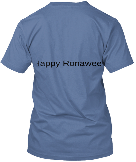 Happy  Ronaween  Denim Blue Kaos Back