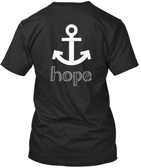 Hope Black T-Shirt Back