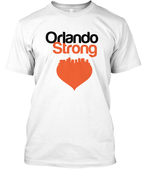 Orlando Strong Pulse White T-Shirt Front