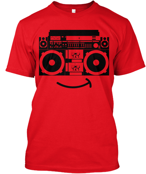 Ghettoblaster Smile Red áo T-Shirt Front