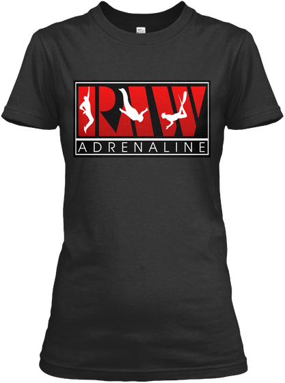 Adrenaline Black T-Shirt Front