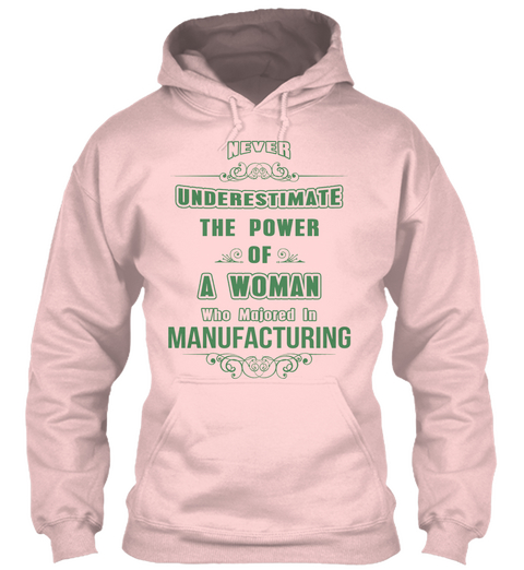 Manufacturing Light Pink T-Shirt Front