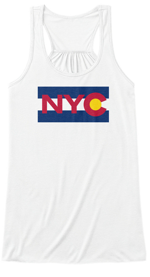 From Ny To Co  White T-Shirt Front