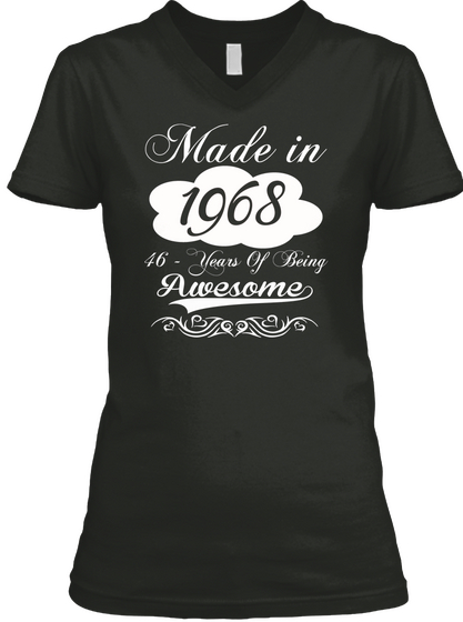 Awesome 1968 Limited Edition Tee Black Camiseta Front