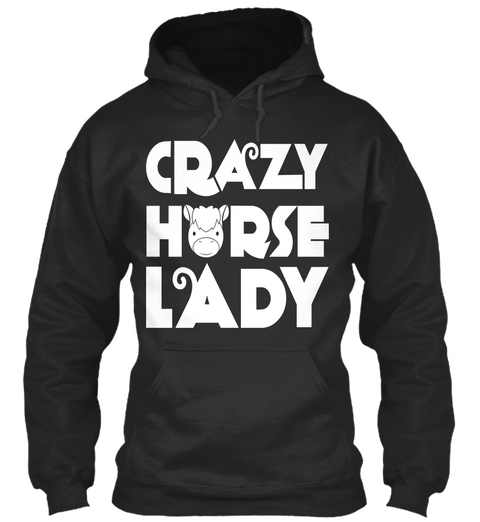 Crazy Horse Lady Jet Black Kaos Front