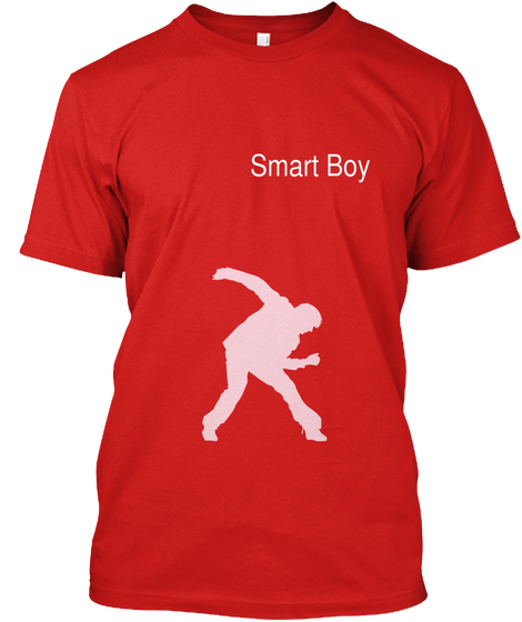 Smart Boy  Red T-Shirt Front