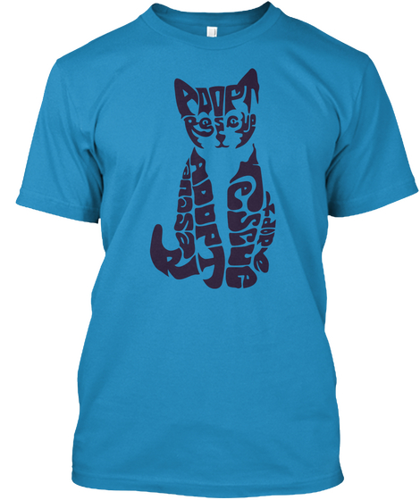 Adopt Rescue Sapphire T-Shirt Front